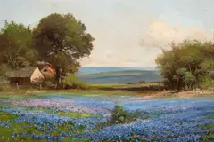 Robert Wood, Spring in Texas (near Boerne), oil on canvas