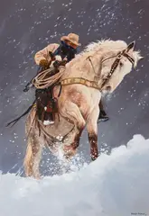 George Molnar, A Close Call, oil on canvas