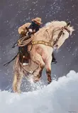 George Molnar, A Close Call, oil on canvas