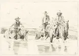 Mark Maggiori, Texas Cowboys, pencil on paper