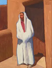 Logan Hagege, Taos Doorway, oil on linen