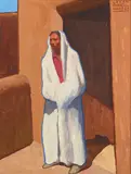 Logan Hagege, Taos Doorway, oil on linen