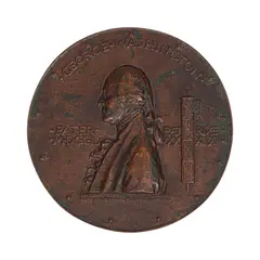 Augustus Saint-Gaudens, George Washington Inauguration Centennial Medal, bronze with brown patina