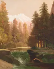 Edwin Deakin, Rubicon Valley Creek, oil on canvas