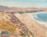 Norman St. Clair, Laguna Coast, watercolor on paper