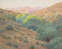 William Lees Judson, Bluebird Canyon, Laguna, watercolor and gouache on paper
