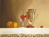 William Acheff, Still Life (with Strawberries), oil on canvas