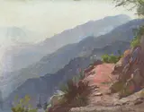 Gordon Coutts, Path in the Hills, oil on canvas