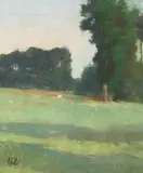 Maurice Del Mue, Landscape with Distant Trees