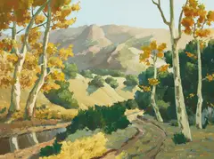 Victor Matson, Autumn Trees, oil on canvas