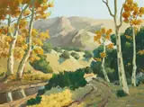 Victor Matson, Autumn Trees, oil on canvas