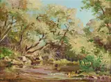 Albert Thomas Derome, Los Gatos Creek Below Grammar School Bridge