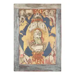 William Zorach, Peace on Earth (Christmas card design), tempera and pencil on board