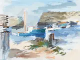 Cynthia Brants, Lone Cove, oil on canvas