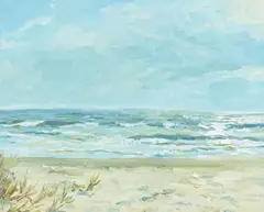 Robert Caples, Galveston, Texas, oil on canvas