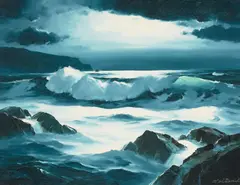 Earl I. Daniels, Crystal Moon, oil on canvas