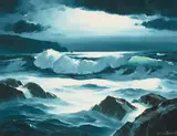 Earl I. Daniels, Crystal Moon, oil on canvas