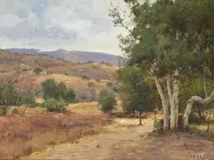 Tones of Autumn by Donald Demers, oil on board, offered Aug 2024
