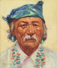 Henry Balink, Portrait of Hosteen Begay, Navajo, oil on canvas