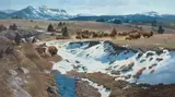 Roy Grinnell, Brave Hearts, oil on canvas