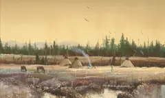 Thomas A. Dedecker, A Truly Great American People, oil on Masonite