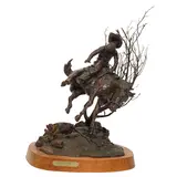 Keith Christie, Jumping Cholla, bronze with brown patina
