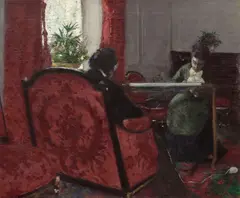 Gustave Caillebotte, Portraits dans un intérieur, 1877, oil on canvas