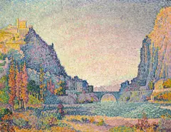 Paul Signac, Sisteron, 1902, oil on canvas