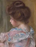 Pierre-Auguste Renoir, Profil de jeune fille, 1895, oil on canvas