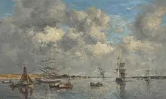 Eugène Louis Boudin, Camaret. L'Estuaire, 1873, oil on canvas