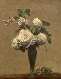 Pivoines et boules de neige by Henri Fantin-Latour, 1878, oil on canvas, sold Dec 2023