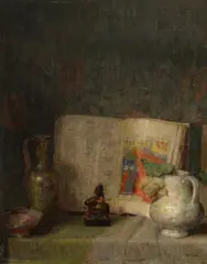 Hovsep Pushman, Book of Omar Khayam, circa 1945, oil on panel