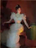 Frank Weston Benson, Firelight, 1893, oil on canvas