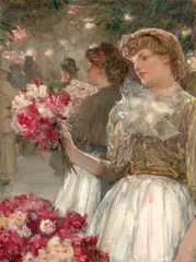 Childe Hassam, The Peony Girl, 1888-89, oil on canvas