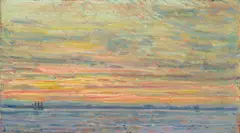 Childe Hassam, Evening (Isles of Shoals), 1907, oil on board
