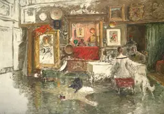 William Merritt Chase, The Tenth Street Studio, circa 1884-1915, oil on canvas