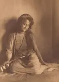 Caroline Haskins Gurrey, Portrait of Louisa Punanao Kamanuehaile, also known as Rosa Flores, sepia-toned gelatin silver print