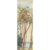 Helen Whitney Kelley, Palm Trees, watercolor on paper