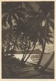 Huc-Mazelet Luquiens, Moonlight on Diamond Head, 1932, Etching and aquatint on wove paper