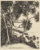 Huc-Mazelet Luquiens, Puhala, 1944, Etching on wove paper