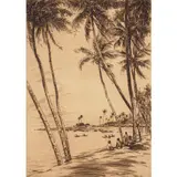 Huc-Mazelet Luquiens, Puna, 1926, Etching on Arches paper