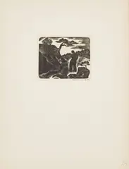 Isami Doi, The Wayward Muse Portfolio, from The Book of Verse by the Smoking Lamp, I Turn to Watch the Phantom Shadows, 1952