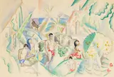 Robert Eskridge, Manga Reva, 1929, watercolor and graphite on paper