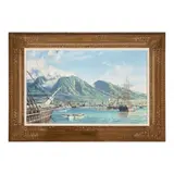 John Stobart, Lahaina, The Whaling Brig 'Isabella' Arriving to a Warm Welcome in 1865