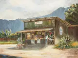 Dolores, A Roadside Market, oil on canvas