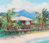 Betty Hay Freeland, Cottage, Spreckelsville, Maui, 1985, oil on canvas