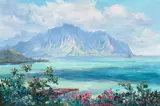 Betty Hay Freeland, Kāneʻohe Bay, Oʻahu, 1985, oil on canvas