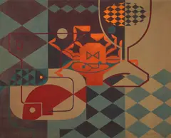 Hon Chew Hee, Good Table, circa 1950, oil on canvas