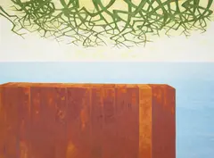 Satoru Abe, Enter from Right, 1988, oil on canvas