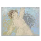 Isami Doi, Nude, 1963, pastel on blue paper